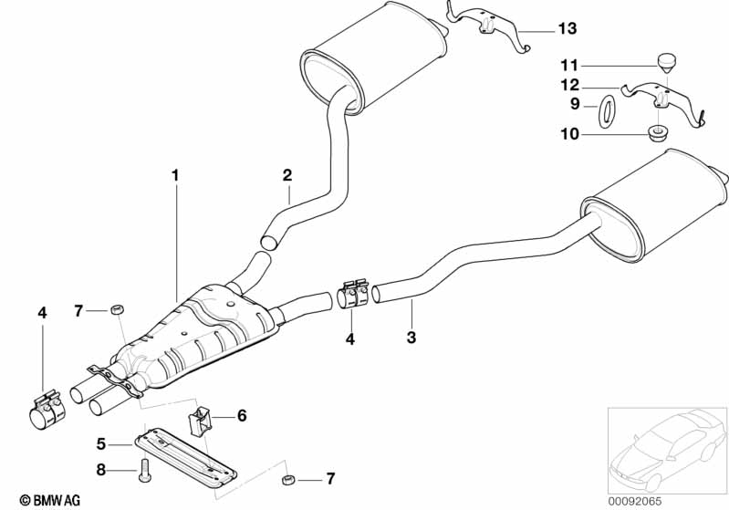 Genuine BMW 18211742854 E38 Rubber Mounting (Inc. 750i, 750iL & 740d) | ML Performance EU Car Parts