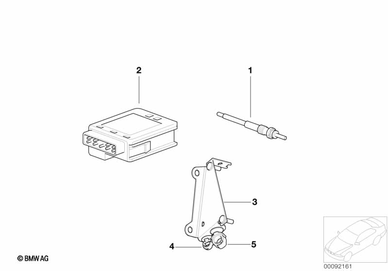 Glow plug unit