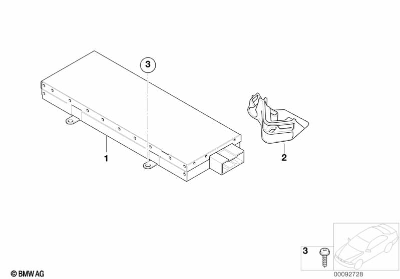 Genuine BMW 65206976779 E65 E67 E66 Antenna Tuner (Inc. 745LiS, 750Li & 740d) | ML Performance EU Car Parts