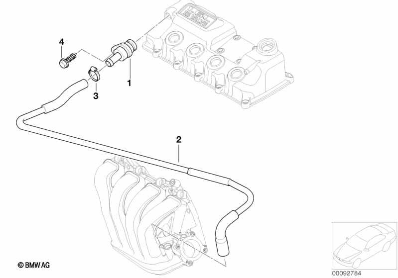 Crankcase-Ventilation/oil separator