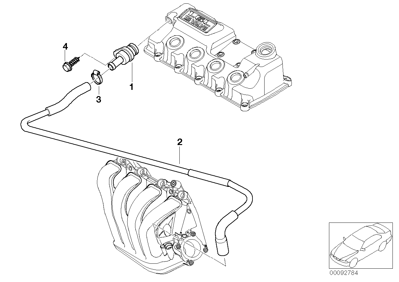 Genuine BMW 11157510750 R50 Vent Hose (Inc. One, One 1.6i & One 1.4i) | ML Performance UK Car Parts