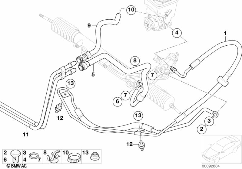 Genuine BMW 32416764026 E53 Return Pipe (Inc. X5 3.0d & X5 3.0i) | ML Performance UK Car Parts