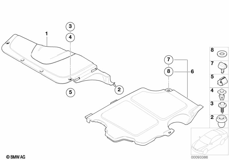 Genuine BMW 17117510909 E65 E66 Covering Left (Inc. 735Li, 740Li & 740i) | ML Performance EU Car Parts