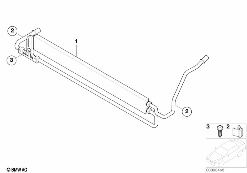 Genuine BMW 17217559964 E66 E65 E67 Power Steering Cooler (Inc. 730i, 745i & 760LiS) | ML Performance UK Car Parts
