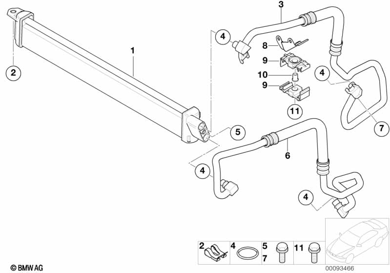 Genuine BMW 17227535741 E65 E66 Oil Cooling Pipe Outlet (Inc. 750Li, 740Li & 740i) | ML Performance EU Car Parts