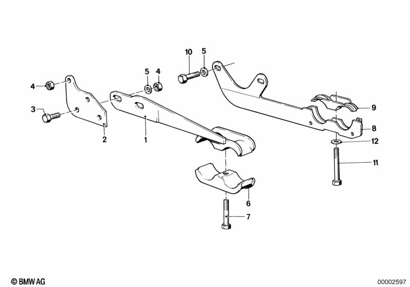 Genuine BMW 18211175777 E28 E24 Exhaust Support (Inc. 528i & 635CSi) | ML Performance EU Car Parts