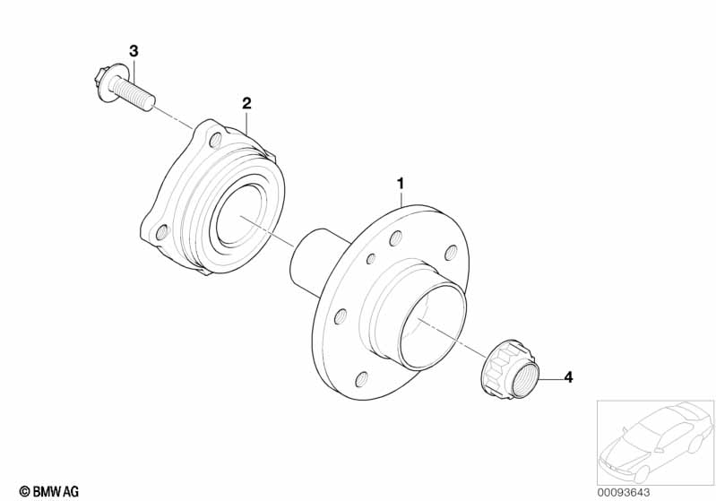 Genuine BMW 33416753100 E65 E66 Drive Flange Hub (Inc. 730d, 730Li & 760i) | ML Performance UK Car Parts