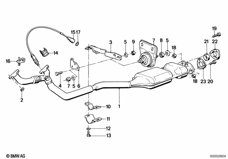 Exhaust pipe, catalytic converter