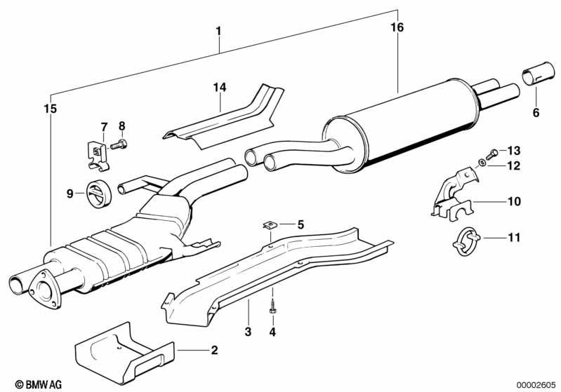Genuine BMW 18121176210 E28 E24 Grass Fire Protection Shield (Inc. 533i & 633CSi) | ML Performance EU Car Parts