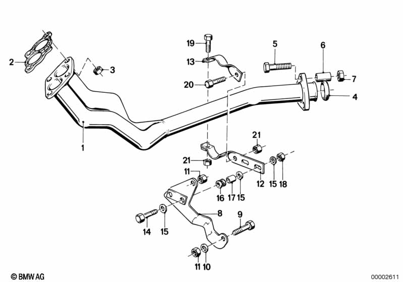 Exhaust pipe front