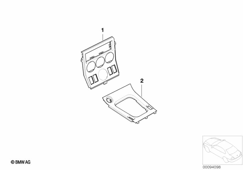 Genuine BMW 51168410704 E36 Chrome Ring MATT (Inc. Z3) | ML Performance EU Car Parts