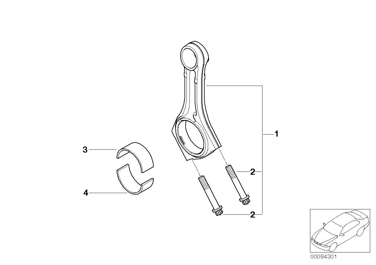 Genuine BMW 11247789381 E38 E65 Micro-Encapsulated Conrod Screw M9X1,25X56 (Inc. 740d & 745d) | ML Performance UK Car Parts