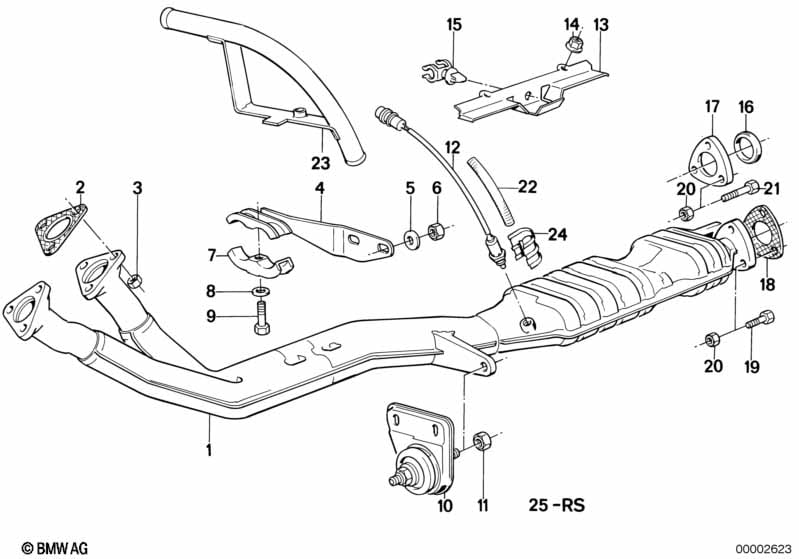 Exhaust system with catalyst