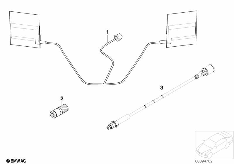 Single parts f Apollo telephone antenna