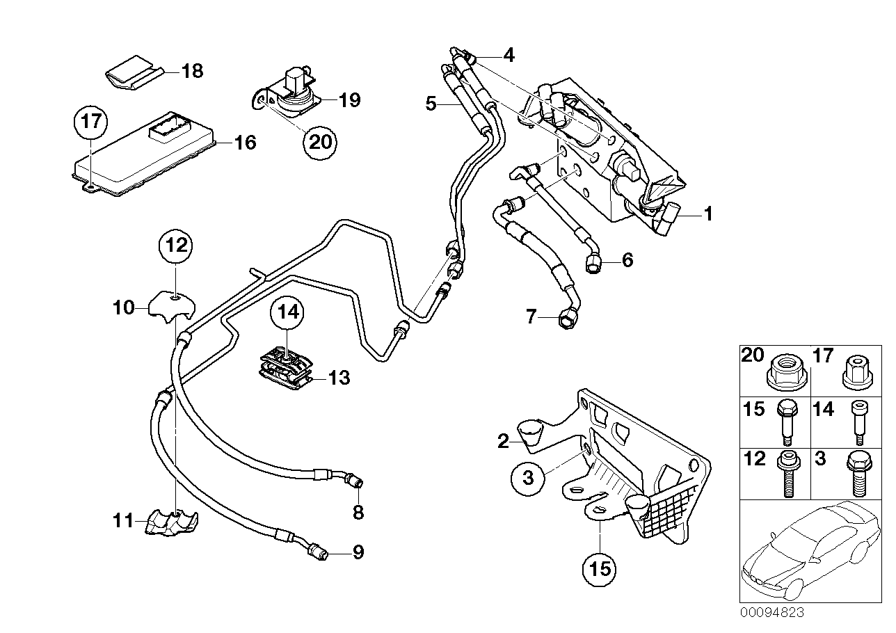 Genuine BMW 37136753033 E65 E66 Pressure Hose Assy M16X1,5 (Inc. 735Li, 735i & 730d) | ML Performance UK Car Parts