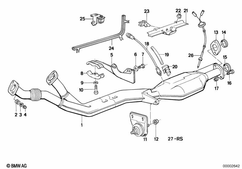 Exhaust system with catalyst