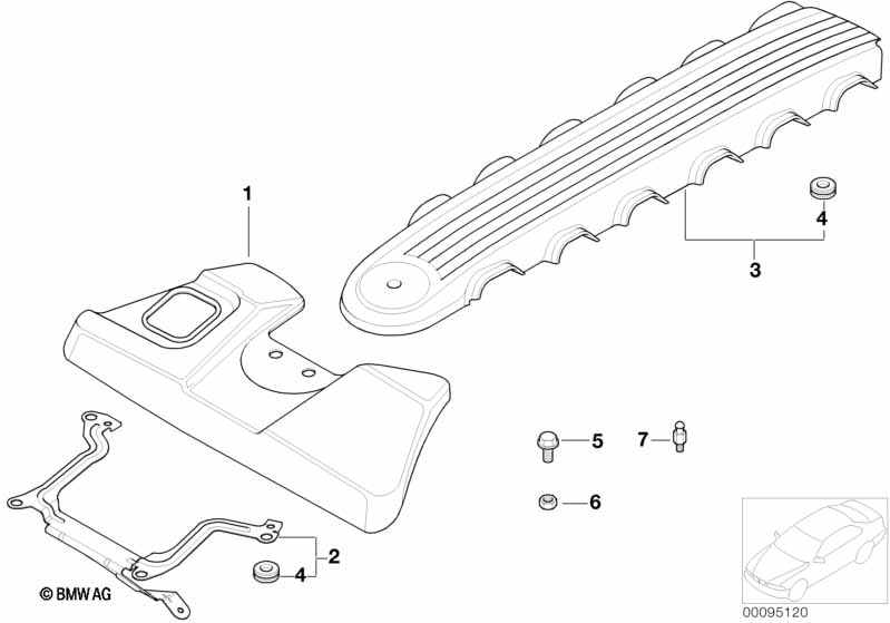Genuine BMW 11617518800 E65 E67 E66 Sound Protection Cap, Rear (Inc. 760Li, 760LiS & 760i) | ML Performance UK Car Parts