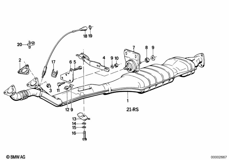 Genuine BMW 11761277916 E28 Holder (Inc. 528e) | ML Performance UK Car Parts