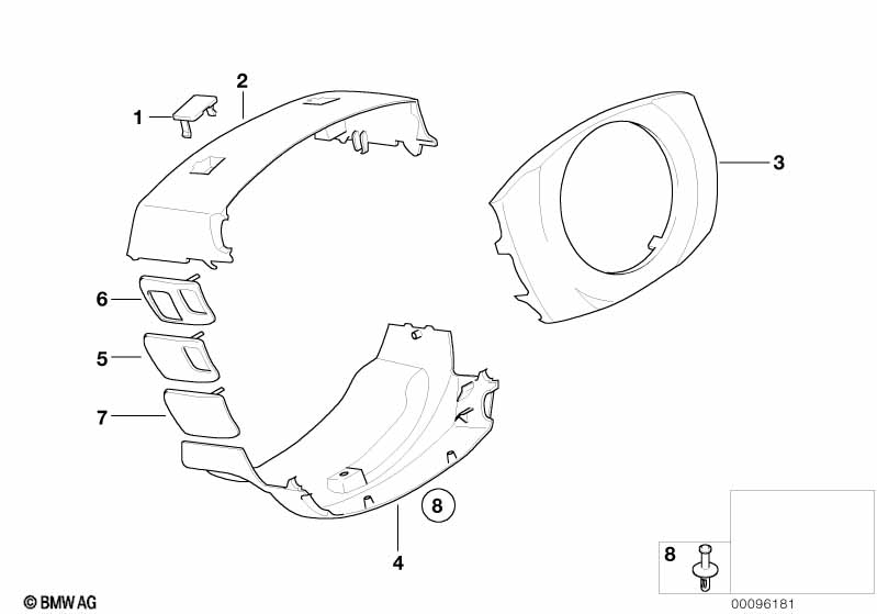 Steering column trim
