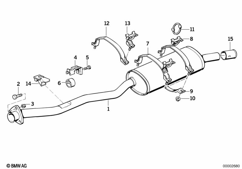 Rear muffler