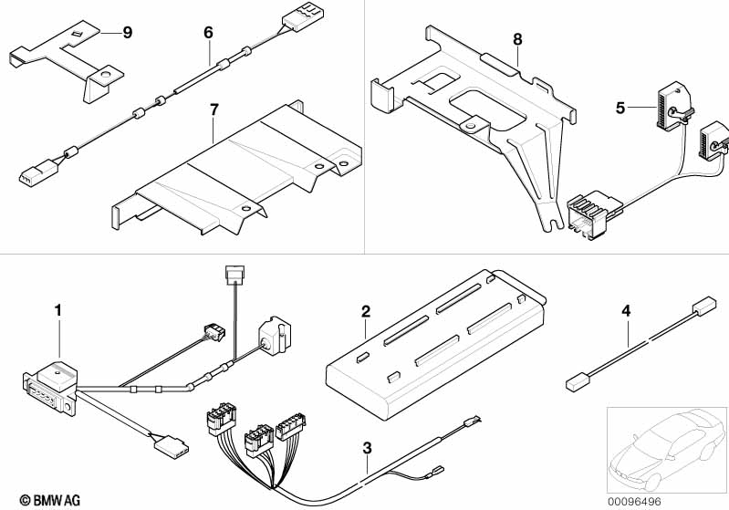 Single parts f Siemens S10 luggage comp.