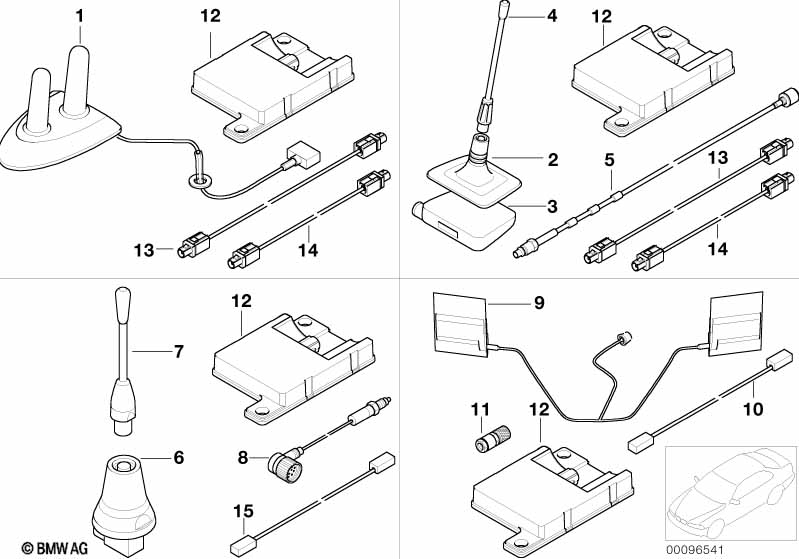 Single parts f Cordless teleph. antenna