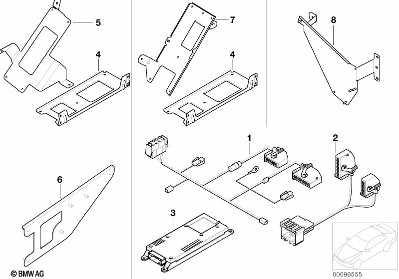 Single parts f Cordless lugga. compartm.