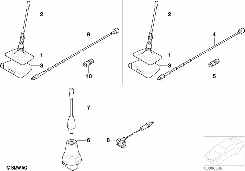 Single parts f SiemensS10 teleph.antenna