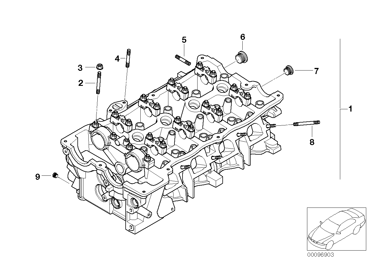 Genuine BMW 07129902312 E30 E87 E84 Stud Bolt M6X50 (Inc. 116i 2.0) | ML Performance US Car Parts