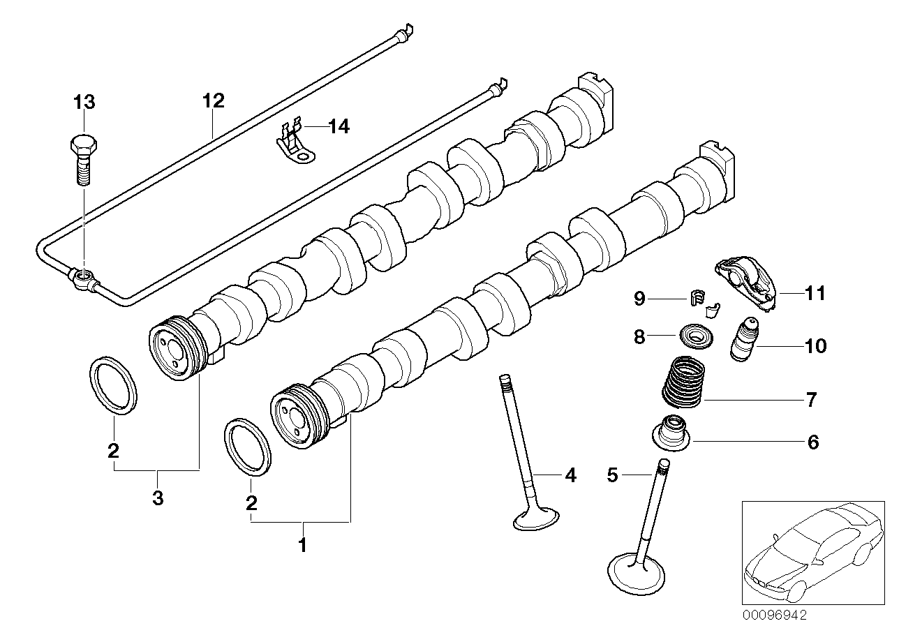 Genuine BMW 11340029751 E65 E92 E63 Repair Kit Valve Seal Ring (Inc. 740Li, 545i & 316ti) | ML Performance UK Car Parts