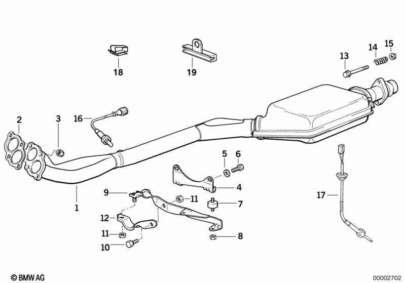Genuine BMW 18301728575 E36 Exhaust Support (Inc. 318i & 318is) | ML Performance UK Car Parts