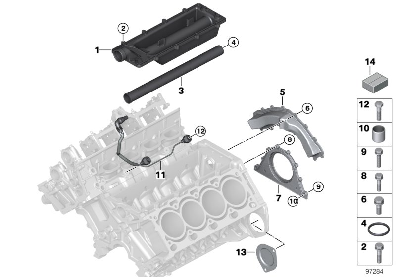 Genuine BMW 11117551866 E64 E60 E61 Gasket Set Engine Block Asbesto Free (Inc. 545i, 750Li & 650i) | ML Performance UK Car Parts