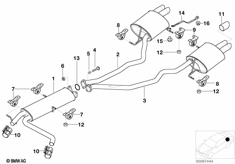 Genuine BMW 18207503027 E53 Rubber Mounting (Inc. X5) | ML Performance UK Car Parts