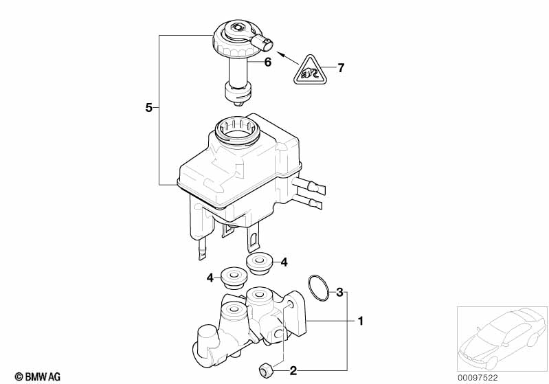 Genuine BMW 34336785926 E66 E67 RR1 Brake Master Cylinder (Inc. 730i, 760LiS & Drophead) | ML Performance UK Car Parts