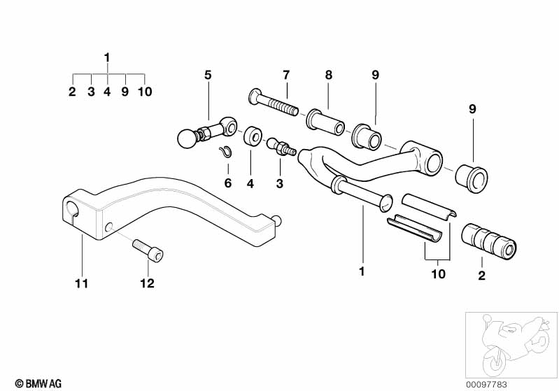 External gearshift parts/Shift lever