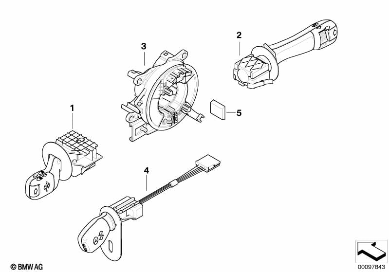 Steering column switch