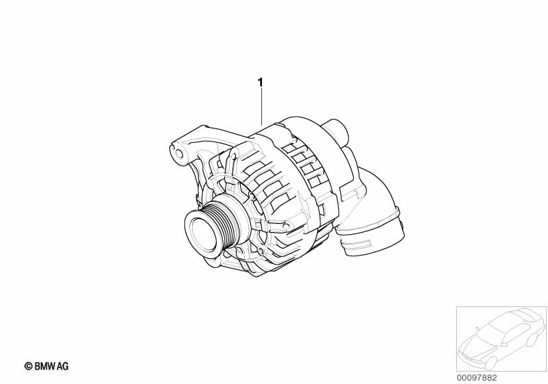 Compact alternator