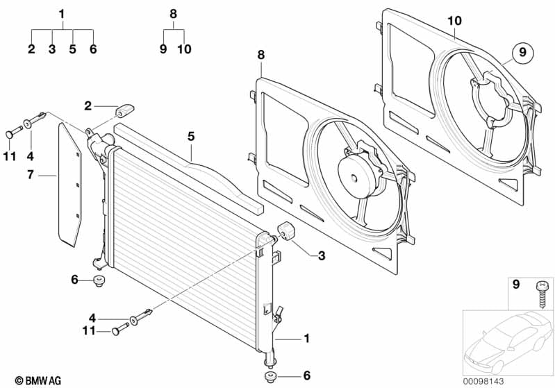 Radiator/frame