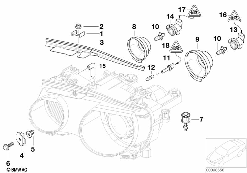 Genuine BMW 63126918591 E63 E92 E64 Ventilation Grommet (Inc. 330xi) | ML Performance UK Car Parts