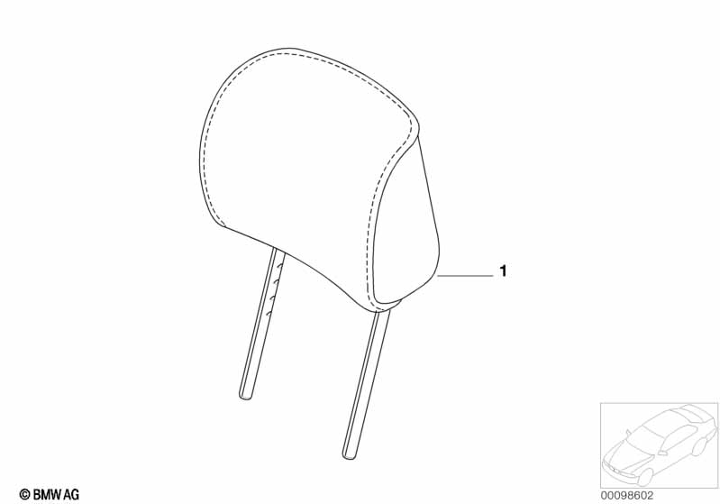 Indiv. headrest, sports seat, Alcantara