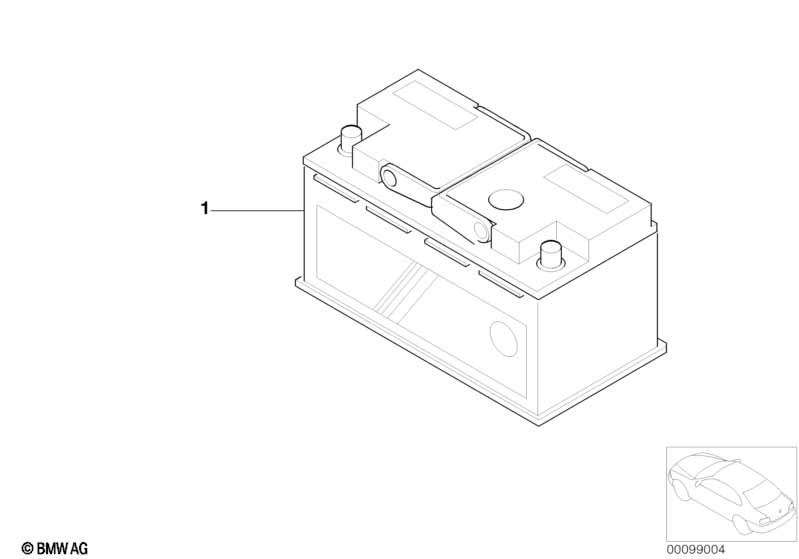 Original BMW battery (Warranty only)