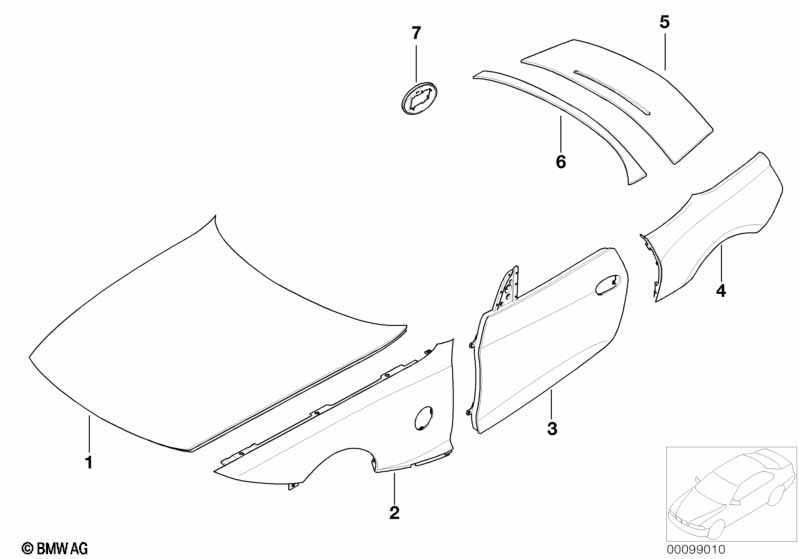 Genuine BMW 51337148935 E85 E86 Seal, Outer Left Mirror Triangle (Inc. Z4) | ML Performance UK Car Parts