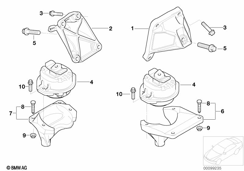 Genuine BMW 22116758431 E65 E66 E67 Engine Supporting Bracket, Left (Inc. 760Li, 760LiS & 760i) | ML Performance UK Car Parts