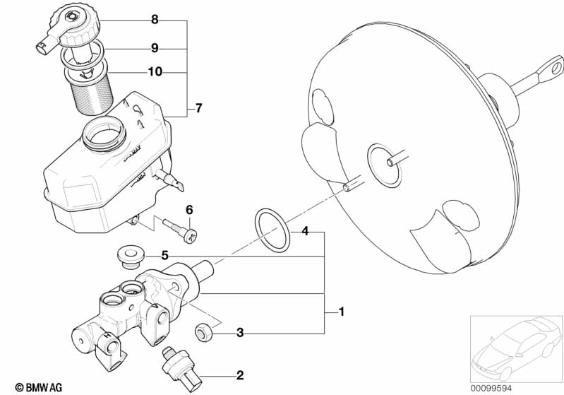Brake master cylinder DSC