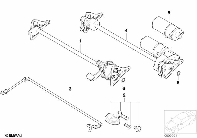 Seat, front, tilt adjustment