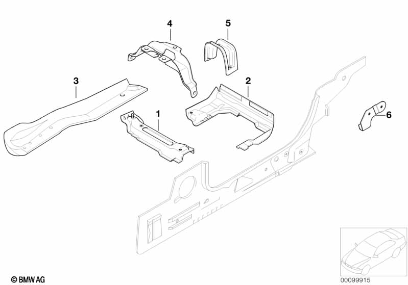 Rear floor parts