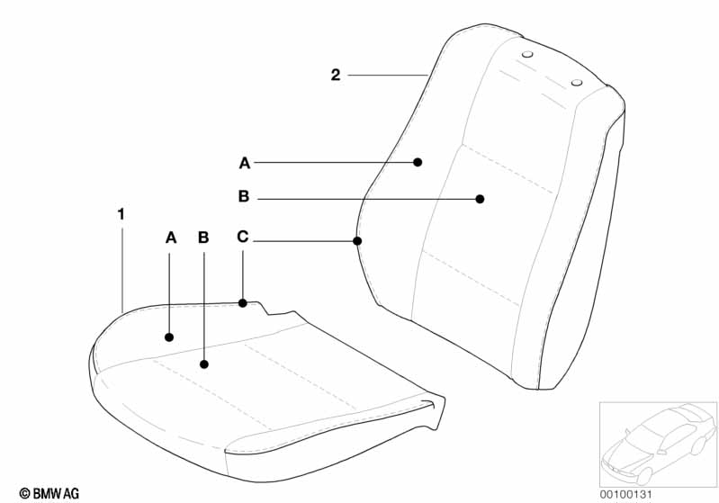 Indi. cover, base seat, Alcantara/Online