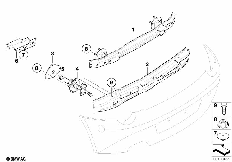 Genuine BMW 51127056192 E85 E86 Shock Absorber, Rear Right (Inc. Z4 3.0i, Z4 M3.2 & Z4 2.2i) | ML Performance EU Car Parts