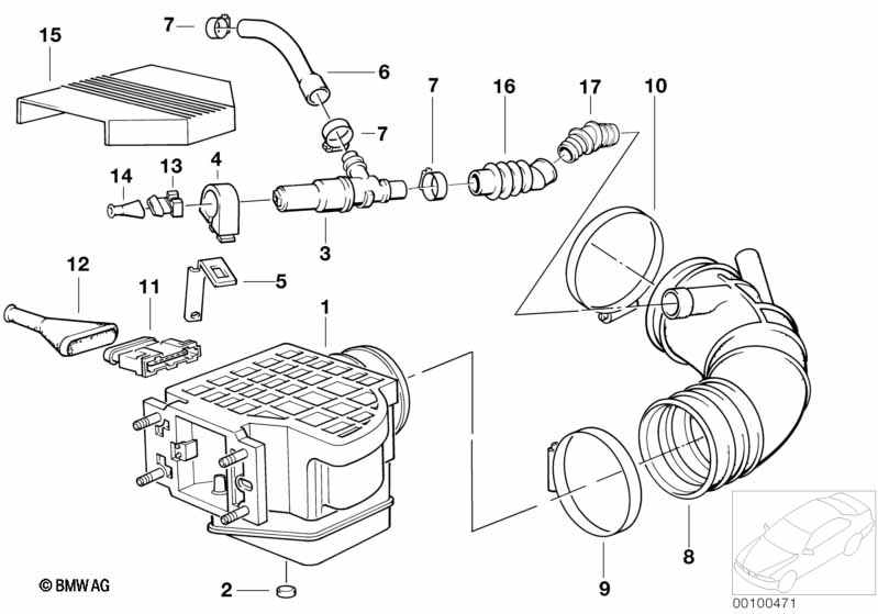 Volume air flow sensor