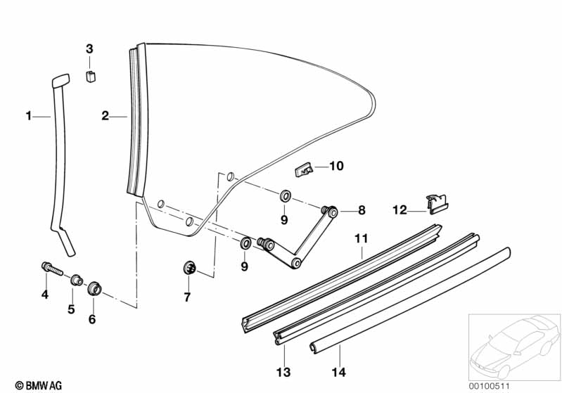 Genuine BMW 51361970353 E31 Cover Panel Outer Left (Inc. 840i, 850Ci & 850CSi) | ML Performance UK Car Parts